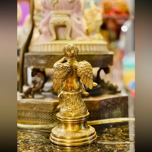 Antique Beautiful Victorian Cherub Angel